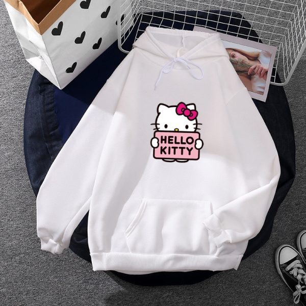 White Hello Kitty Hoodie