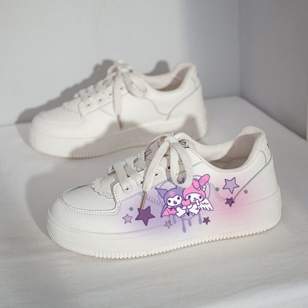 Kuromi and My Melody Shoes White
