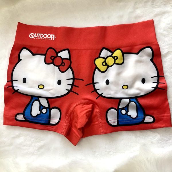 Hello Kitty Boxers Mens Red
