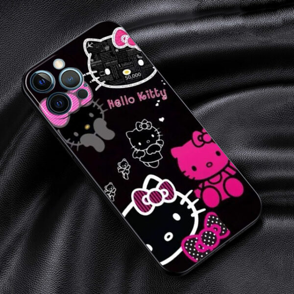 Black Hello Kitty Phone Case