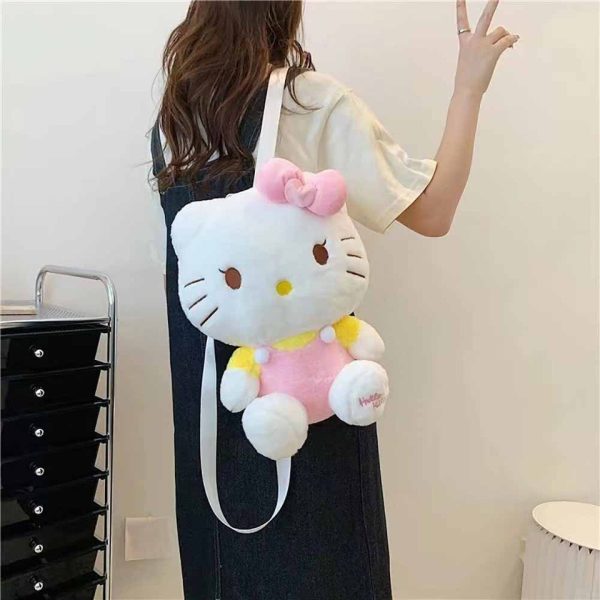 Hello Kitty Plush Backpack Pink