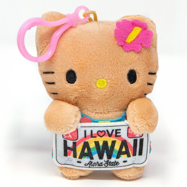 Hawaiian Hello Kitty Keychain Plush