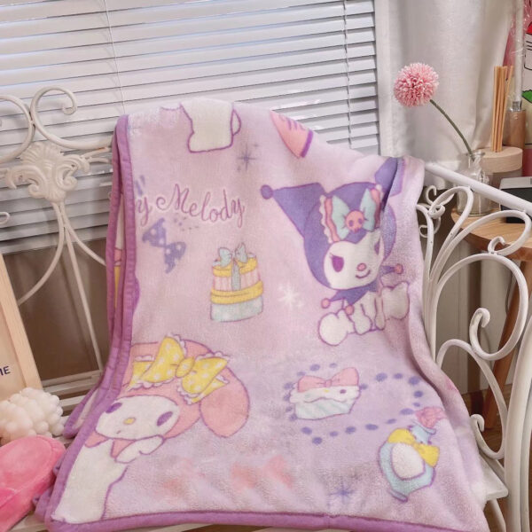 Kuromi and My Melody Blanket