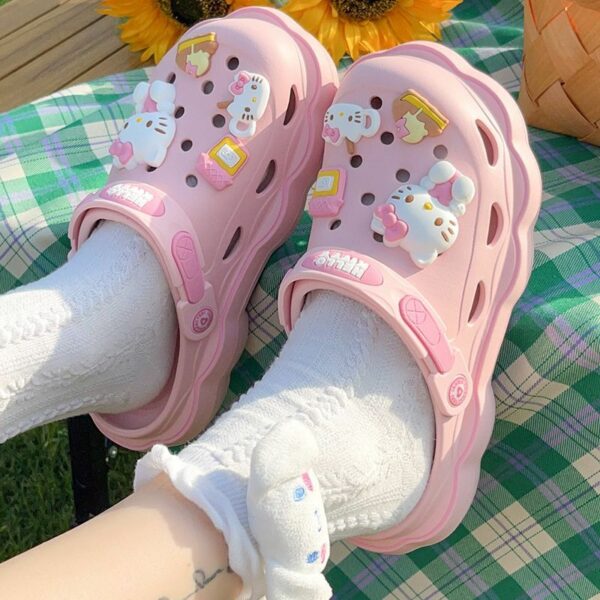Pink Hello Kitty Crocs