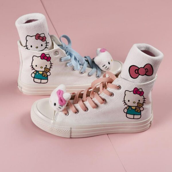White Hello Kitty Converse