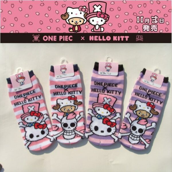 One Piece X Hello Kitty Socks