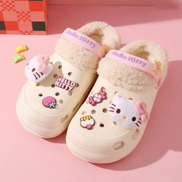 White Hello Kitty Crocs