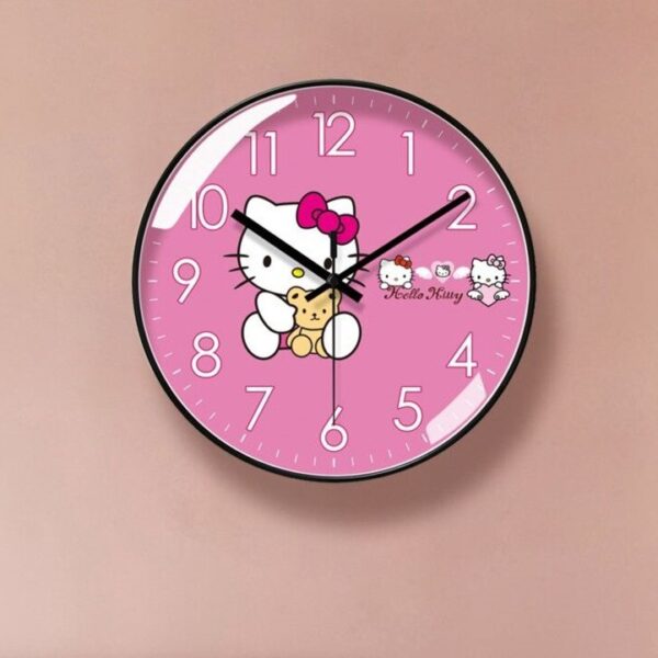 Pink Hello Kitty Clock