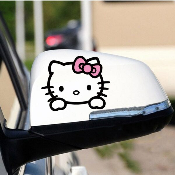Hello Kitty Car Mirror Sticker