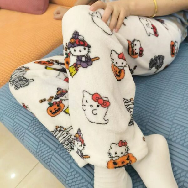 Hello Kitty Halloween Fuzzy Pajama Pants